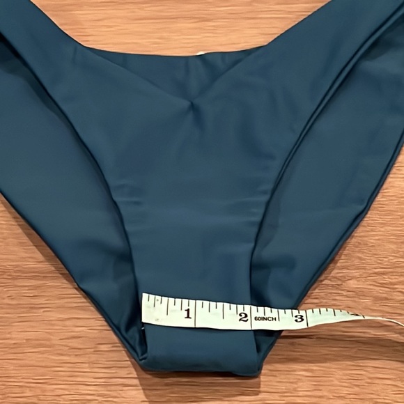 NWT Vita by Carvico (Amini) Dark Teal V-Waist Bikini Bottoms XS w/ Econyl - Picture 6 of 13